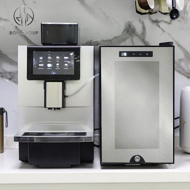 Cafe Catering Commercial Electric Automatic Espresso Coffee Machine Cappuccino Maker with Grinder