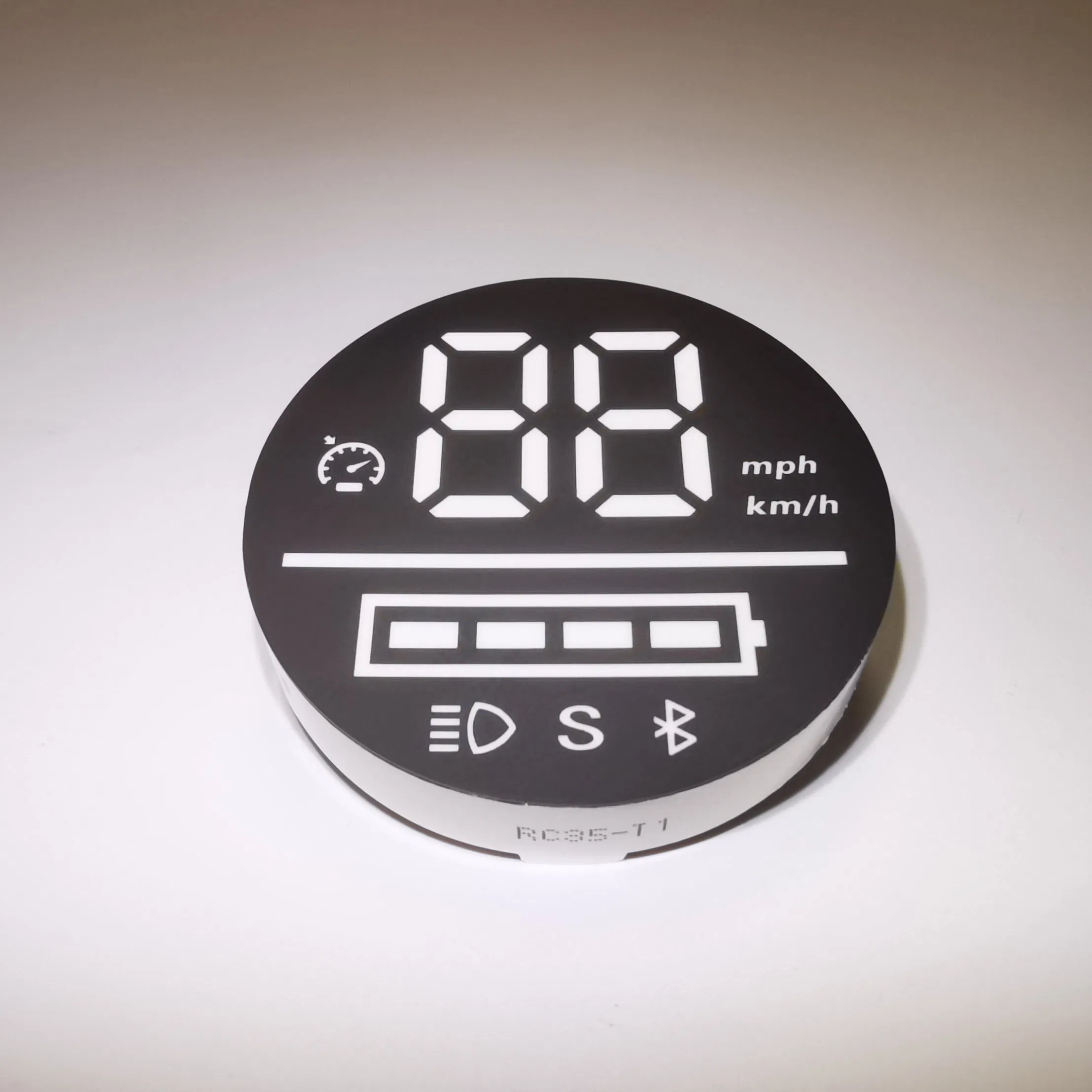 Super Bright White Color Custom Segment LED Display 35mm Diameter for Electromobile