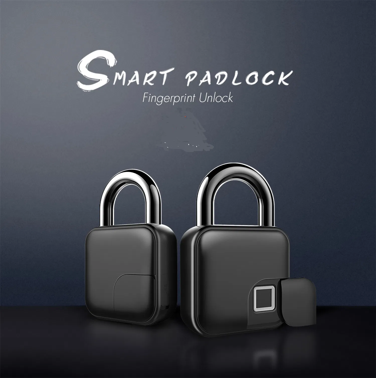 Portable Travel Luggage Suitcase Keyless Security Door Locks USB Rechargeable Smart Fingerprint Pad Lock Padlock