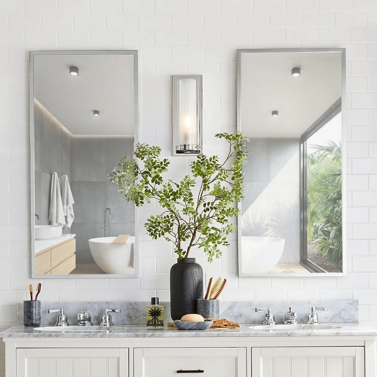 Clear Cheap Frameless Prices Venetian Thin Tempered Colored Glass Mirror