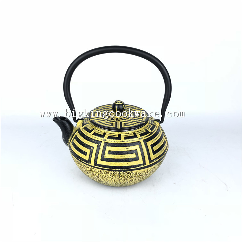 Cast Iron Teapot/Tea Pot with 304 Stainless Steel Strainer