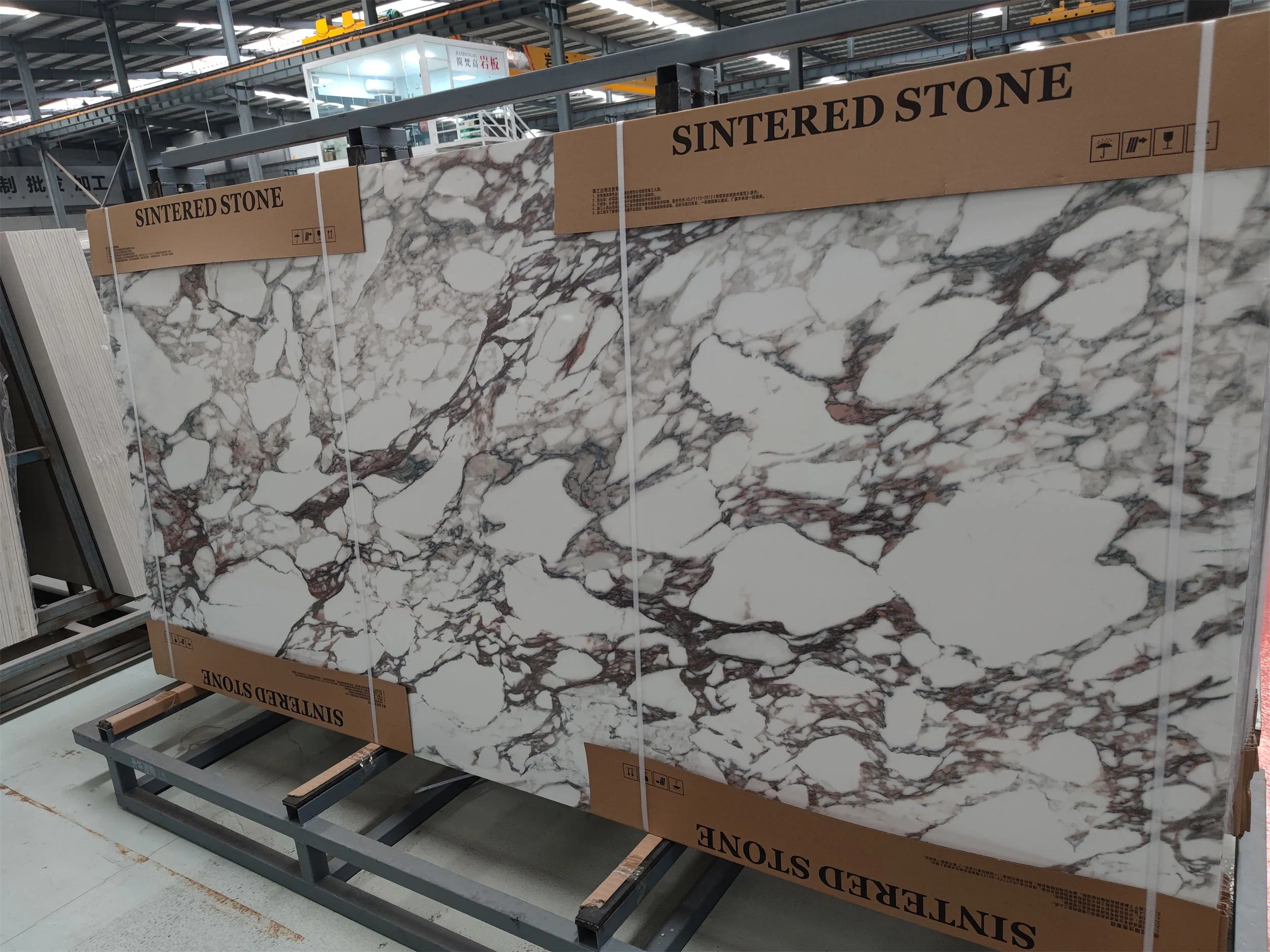 2400 X 1200 X 9 mm Polished Calacatta Viola Sintered Stone