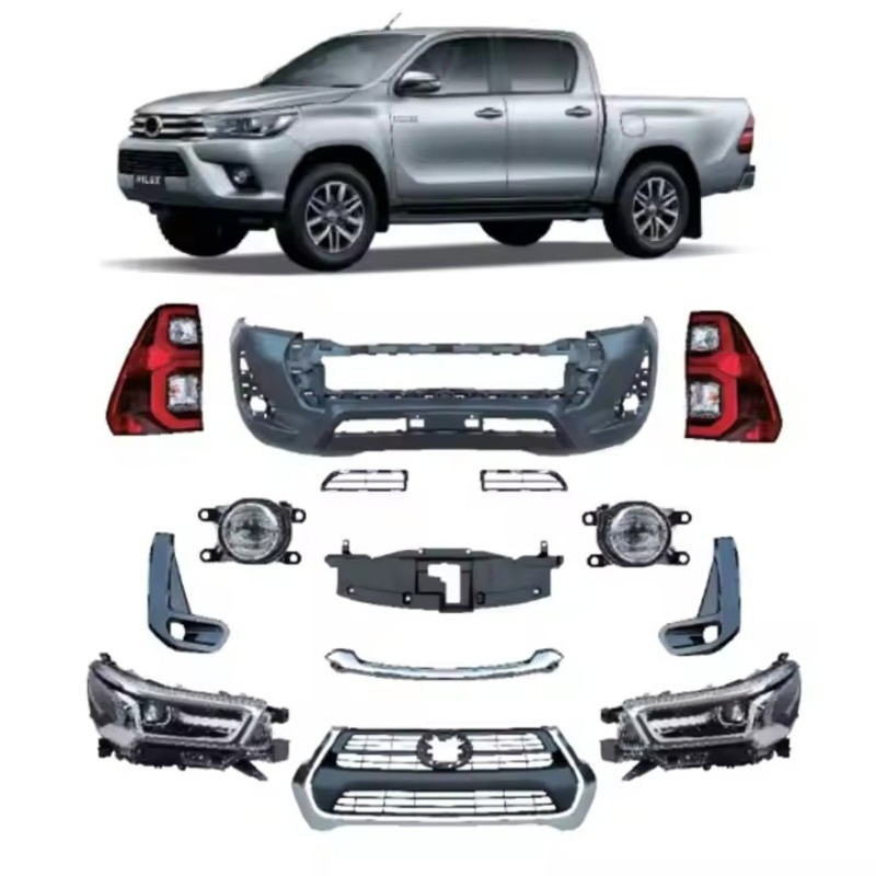 Передняя решетка радиатора для Hilux 2016-2020 (апгрейд до версии 2021)