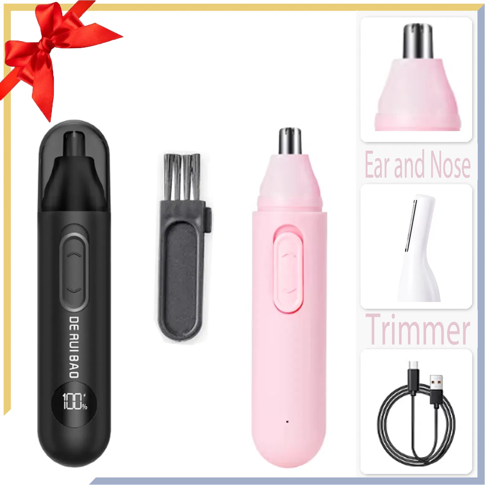 Modern Aesthetic Matte Finish Nose Hair Trimmer