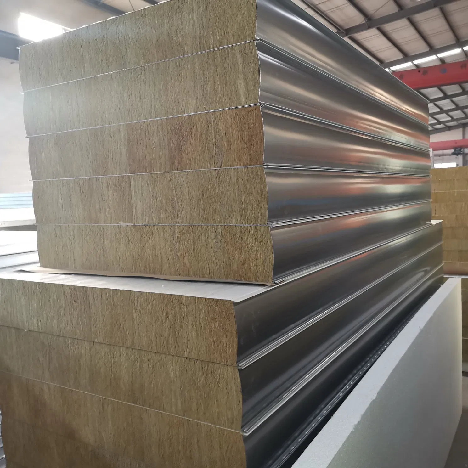 Fire Proof Rock Wool Sandwich Panels/Warehouses/Pharmaceutical Building/ Offices 50mm