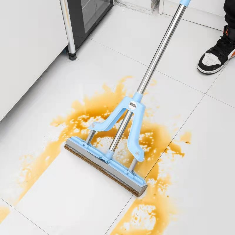 Joyclean Wholesale Wet & Dry Squeezed Floor Cleaning PVA roller Sponge Mop