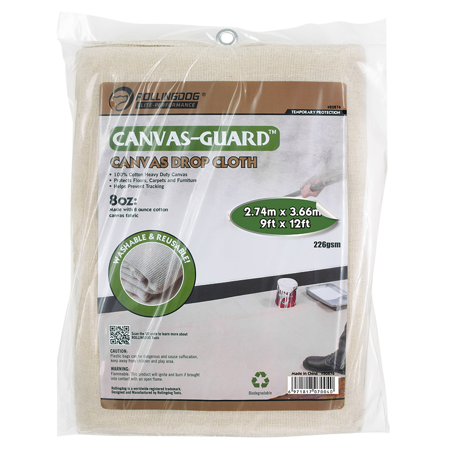 Rollingdog-PRO 80876 Canvas Drop Cloth 2.74m*3.66m
