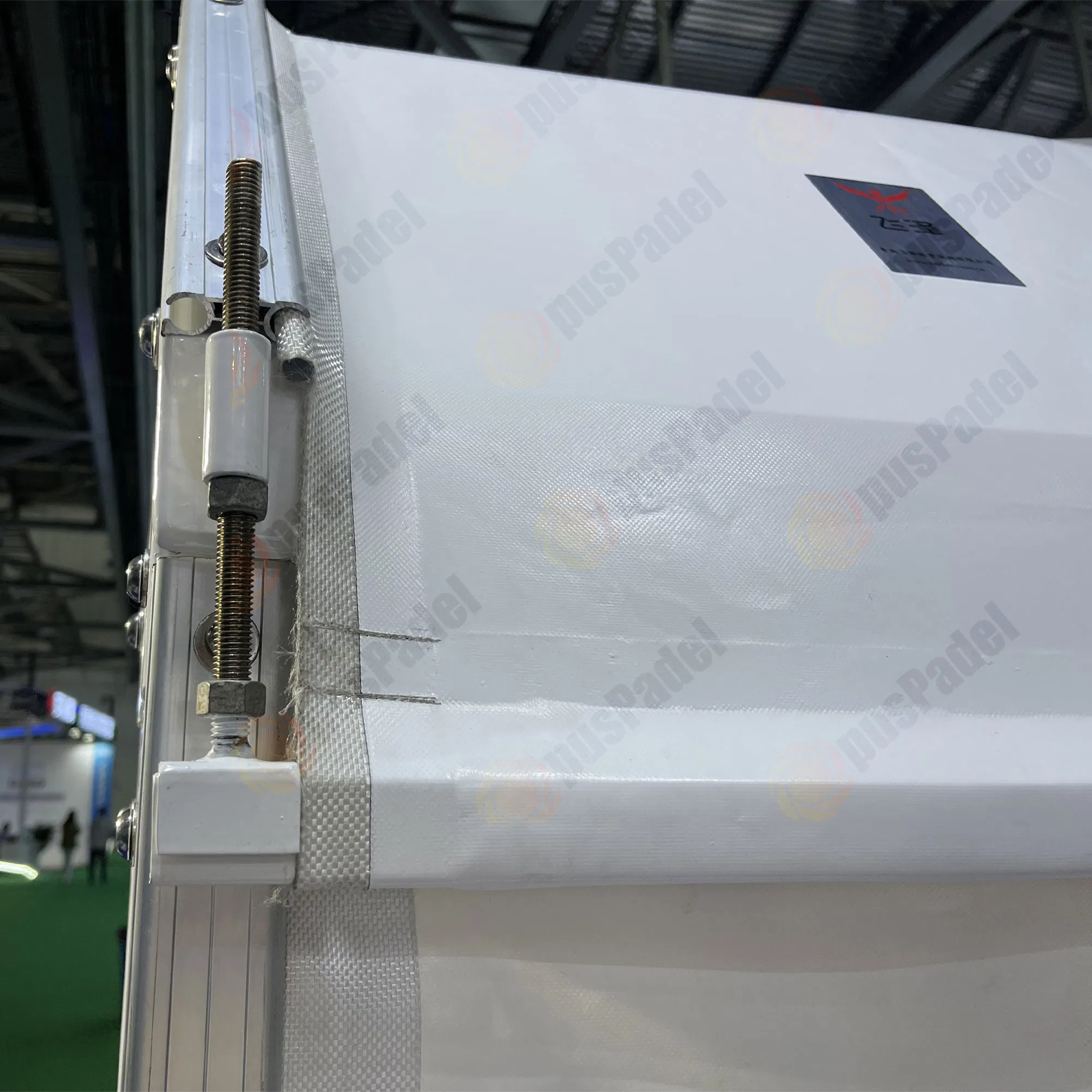 Hot Selling Panoramic Padel Court Roof Outdoor Steel and Glass Tent Type Roof Paddle Tennis Court Cover