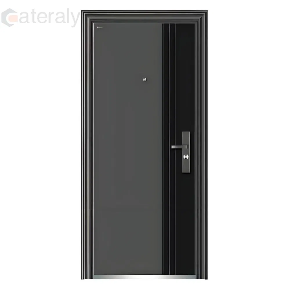 Versatile Security Door with Adjustable Hinges for Easy Installation with Hardware