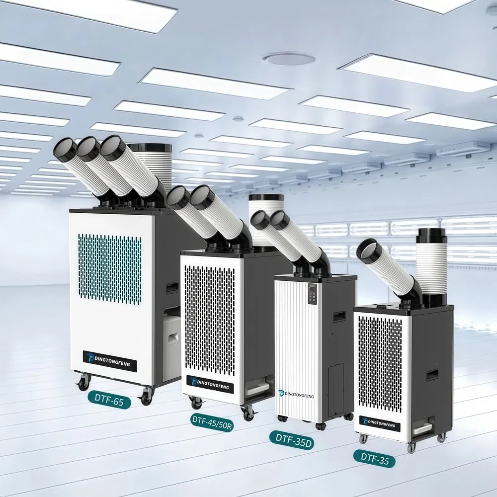 Environmental Protection Dtf-35D 1.2kw Rated Power Small Portable Mobile Air Cooler