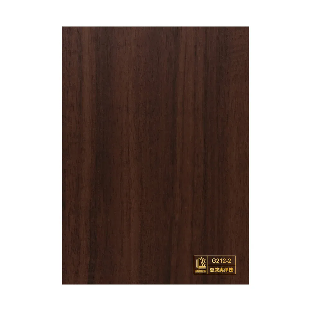 Low Temperature Resistance Wood Grain PVC Water Based Film for Wardrobes