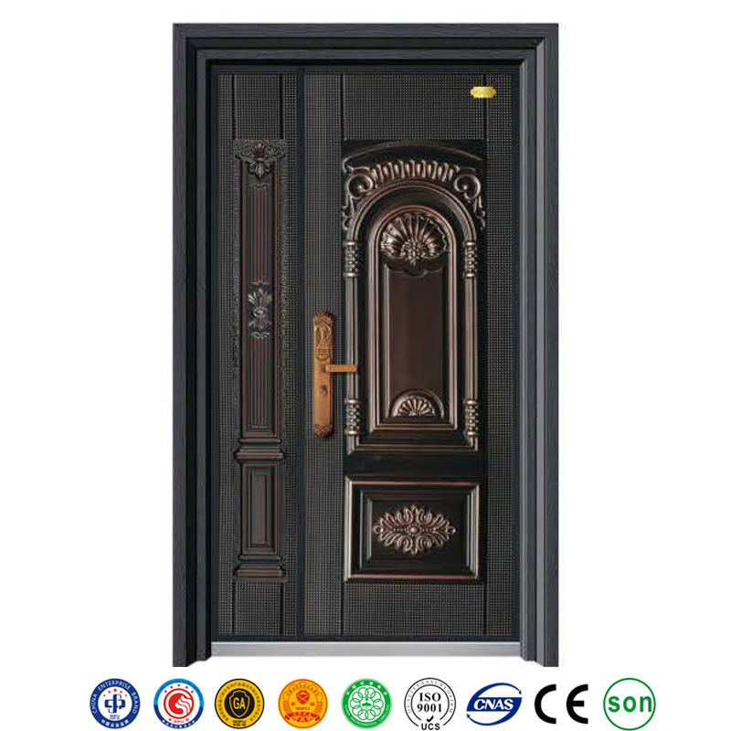 Anti-Theft Security Stainless Steel Metal Front Exterior Entrance Metal Main Safety Doors
