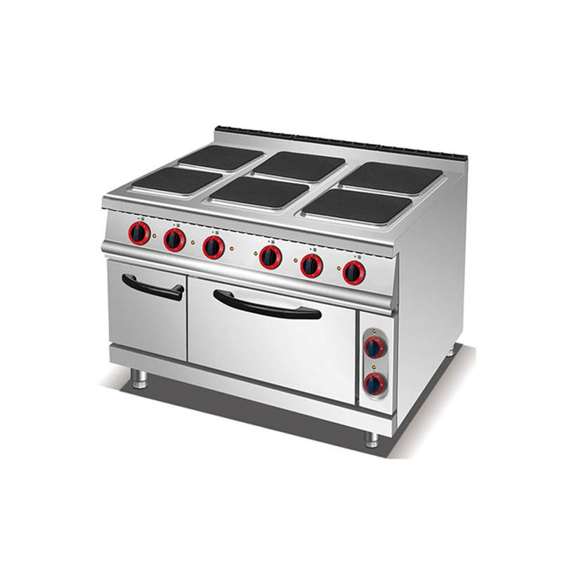 Um-Uu-6 Stainless Steel Kitchen Equipment 6 (2/4) Burner Electric Induction Cooker (Square) & Cabinet & Electric Oven Commercial 6 (2/4) Burner Electric Stove