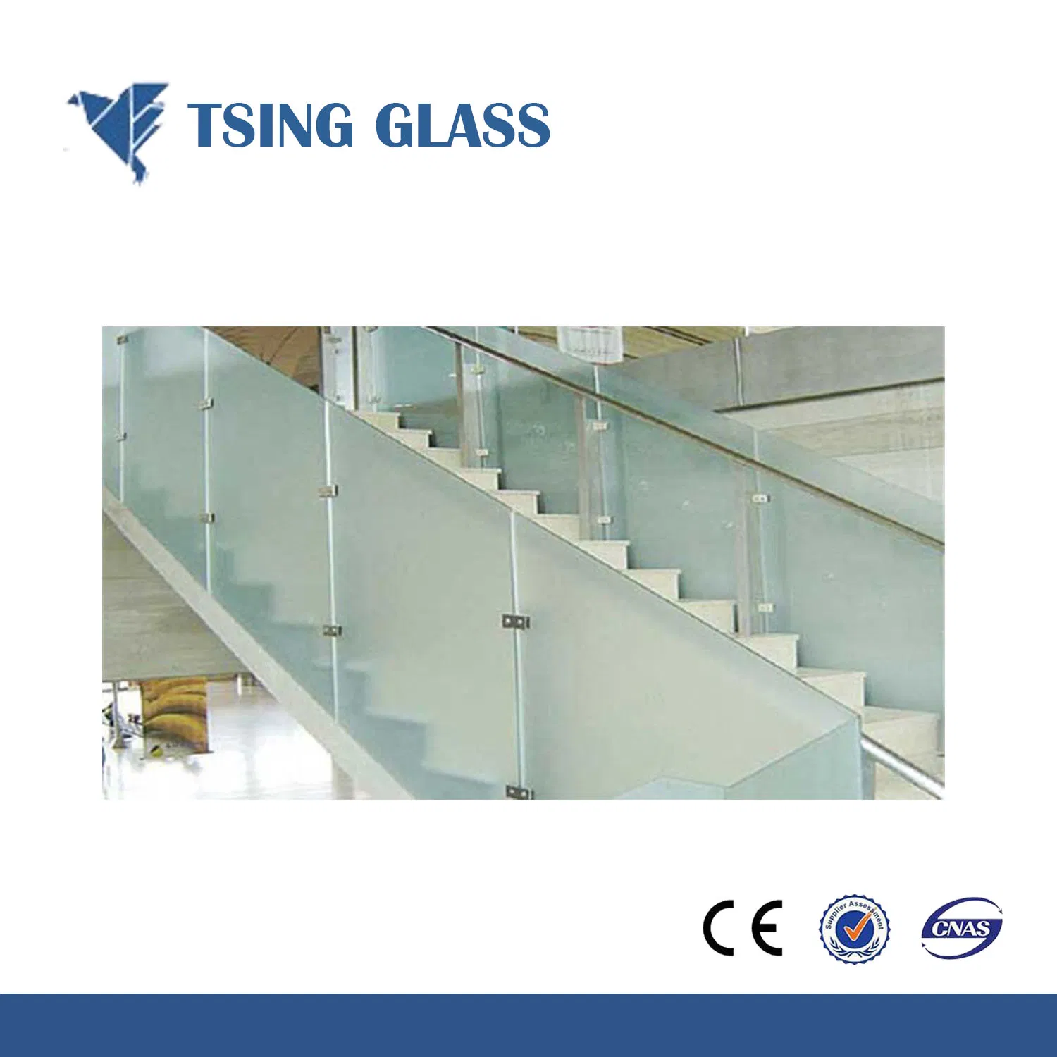 4-15mm Clear / Colored Acid Etched Glass