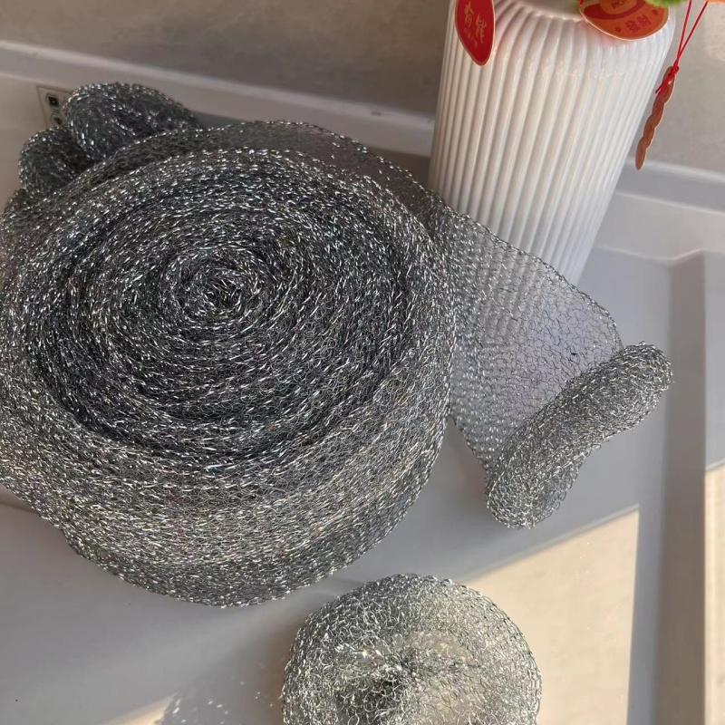 Pots Pans Cleaning Iron Mesh Scourer with Galvanized Gi Wire for Home Furniture