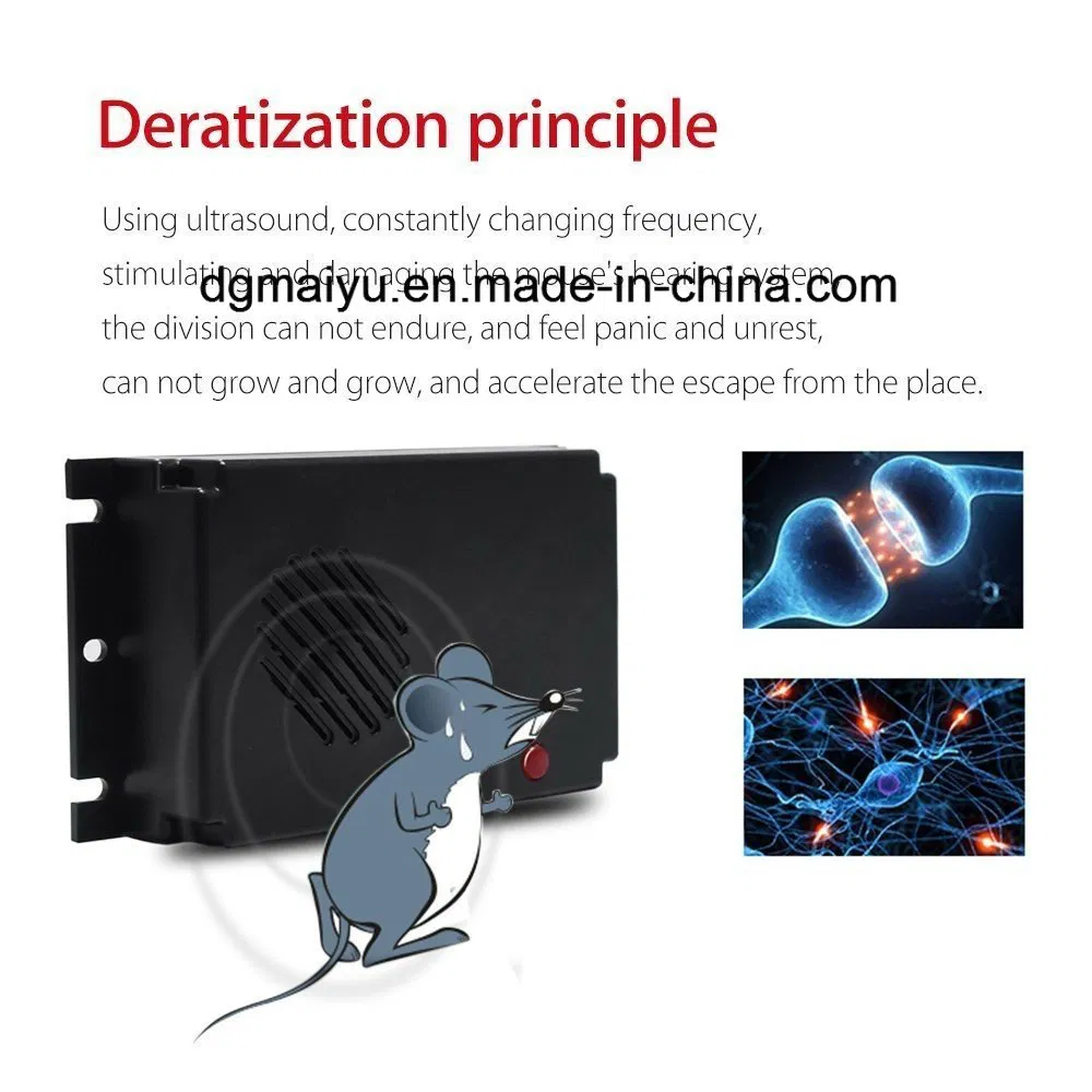 Ultrasonic Rodent Repellent with Battery Powered Mouse Mole Repeller