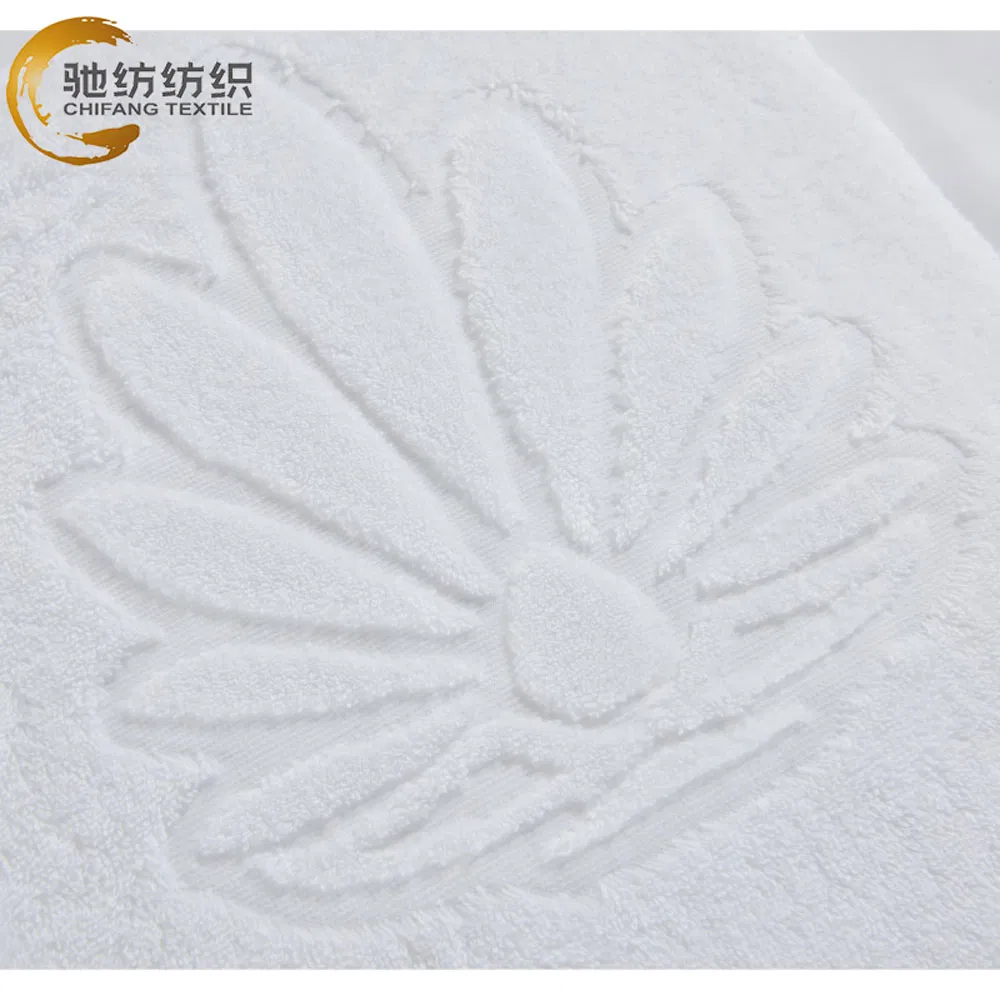 5 Star SPA Washcloth White Custom Logo Bathroom Linen 100% Cotton Face Hand Bath Hotel Towel Set