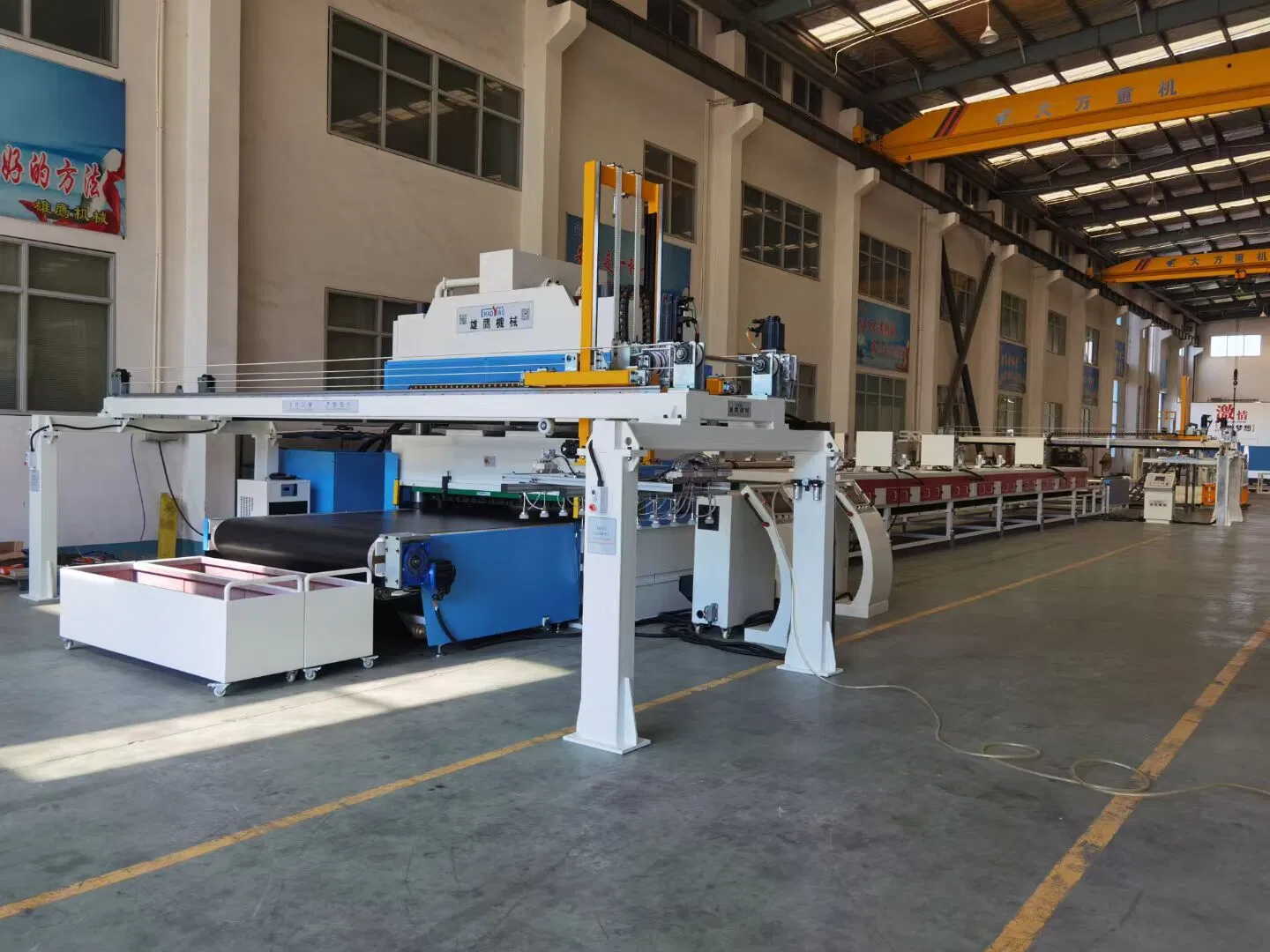 Full Automatic WPC Floor /Spc Foam Floor Cutting Line