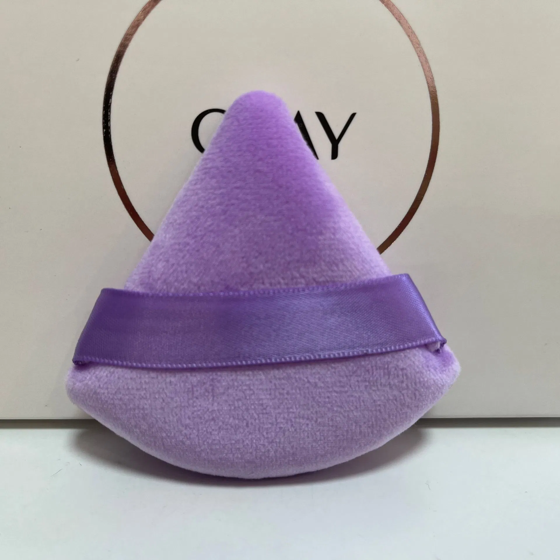 Black Triangular Flour Flour Powder Puff Can Customize Logo