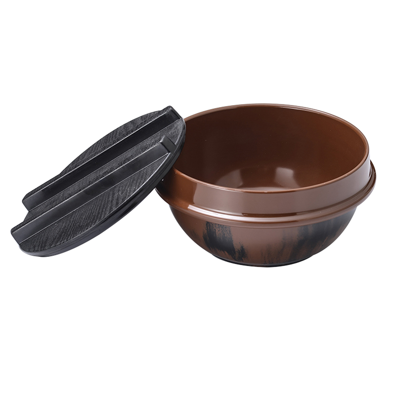 High Quality Melamine Udon Bowl with Lid Restaurant Noodle Bowl with Lid