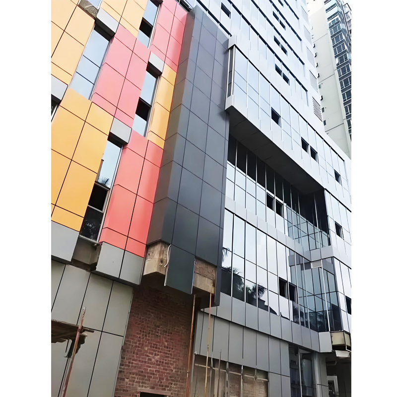Grey Color Outdoor Wall Decorative Aluminum Composite Panels Curtain Wall House Cladding
