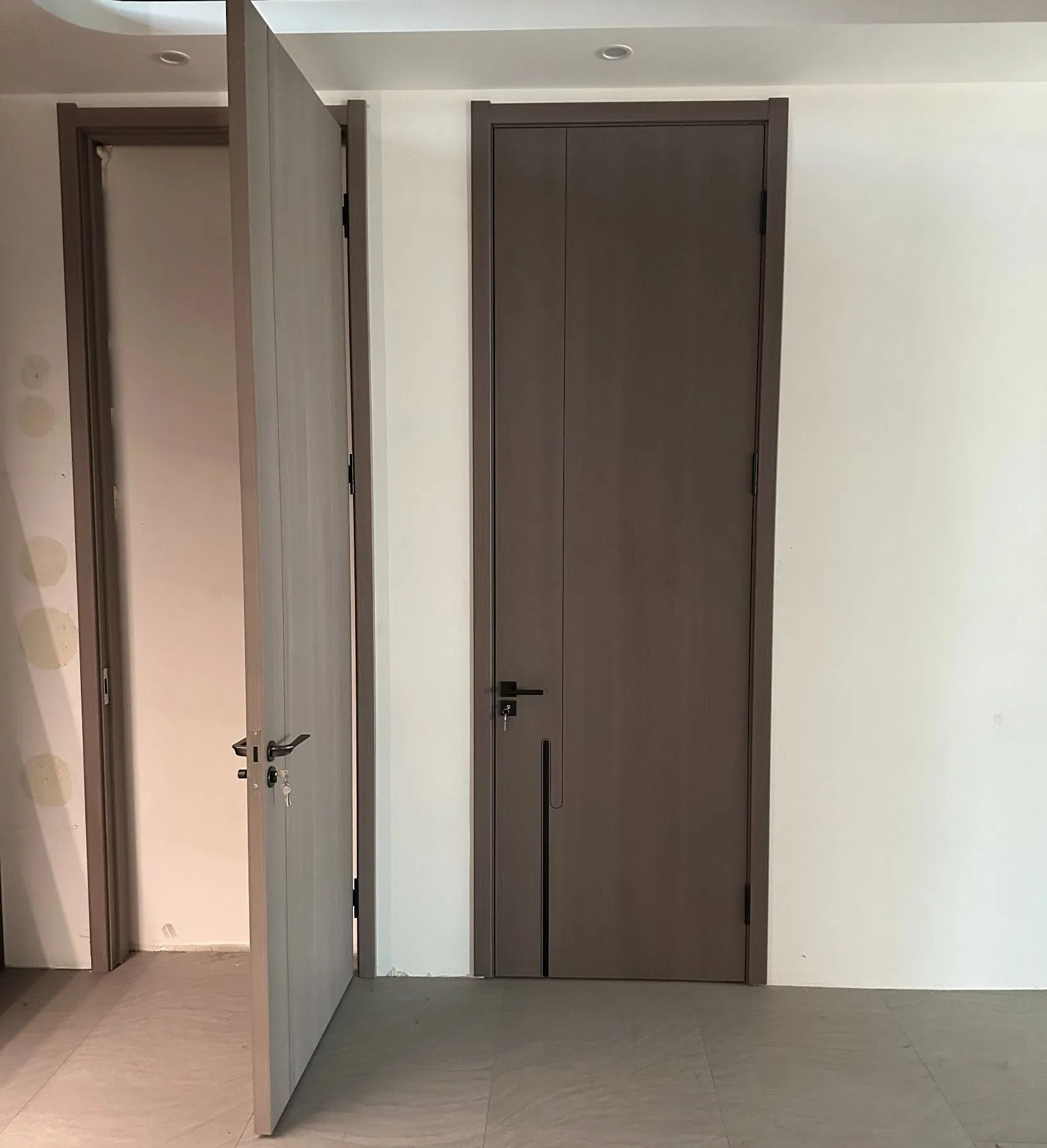 Wooden/Glass/Alumunium Interior Doors Invisible Sliding Door