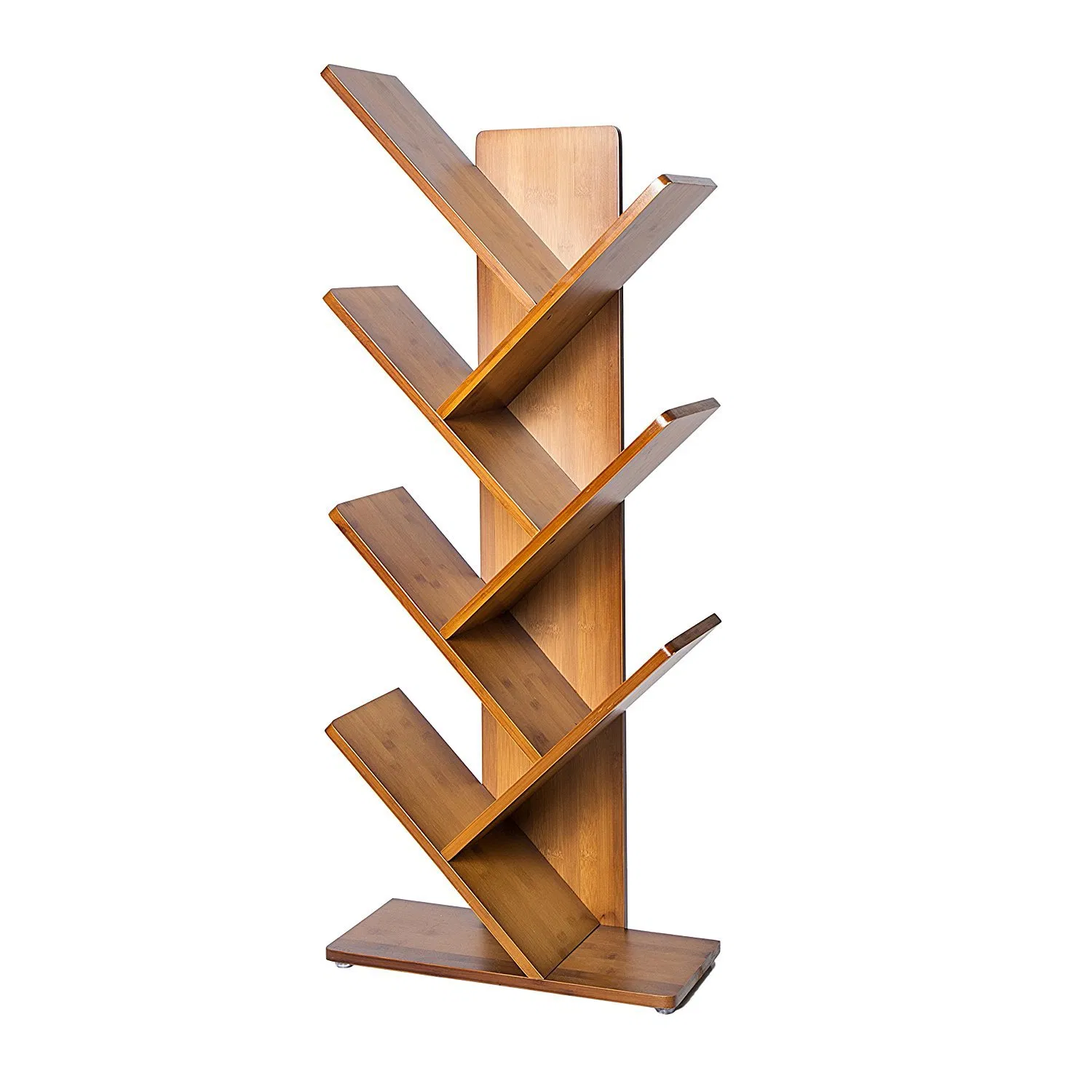 Wooden Home Decor Office Bathroom Accessories Flower Display Free-Stand Bookcase