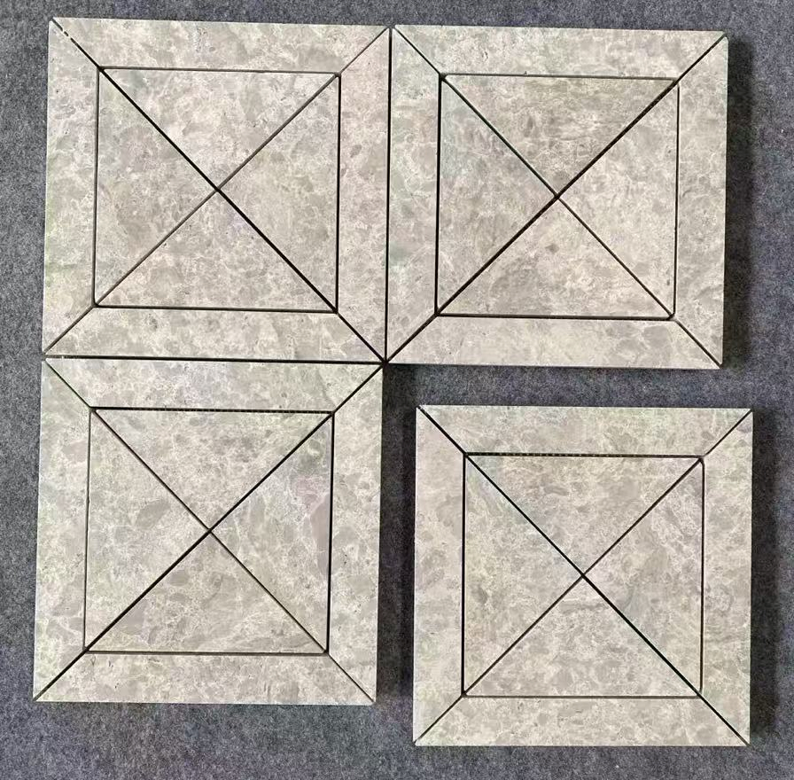 Stone Mosaic Marble Mosaic Water Jet for Decoration Interior Design Wall Cladding