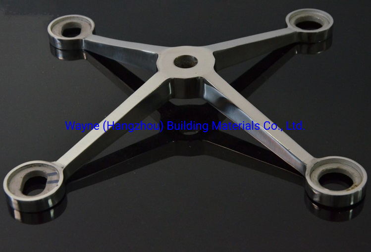 300mm Stainless Steel Glass Spider with 4 Arms/Glass Fitting Hardware, Point-Fixed Curtain Wall Hardware with High Quality and Best Price