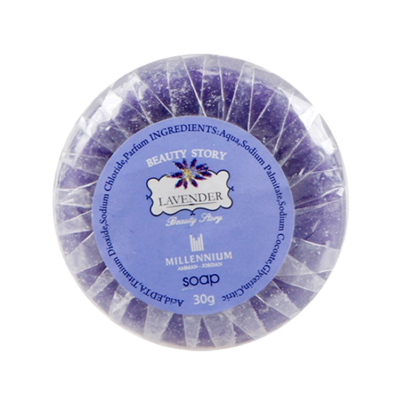 Scented Hotel Soap with Pleated Wrapped for Hotel Guest Room Using