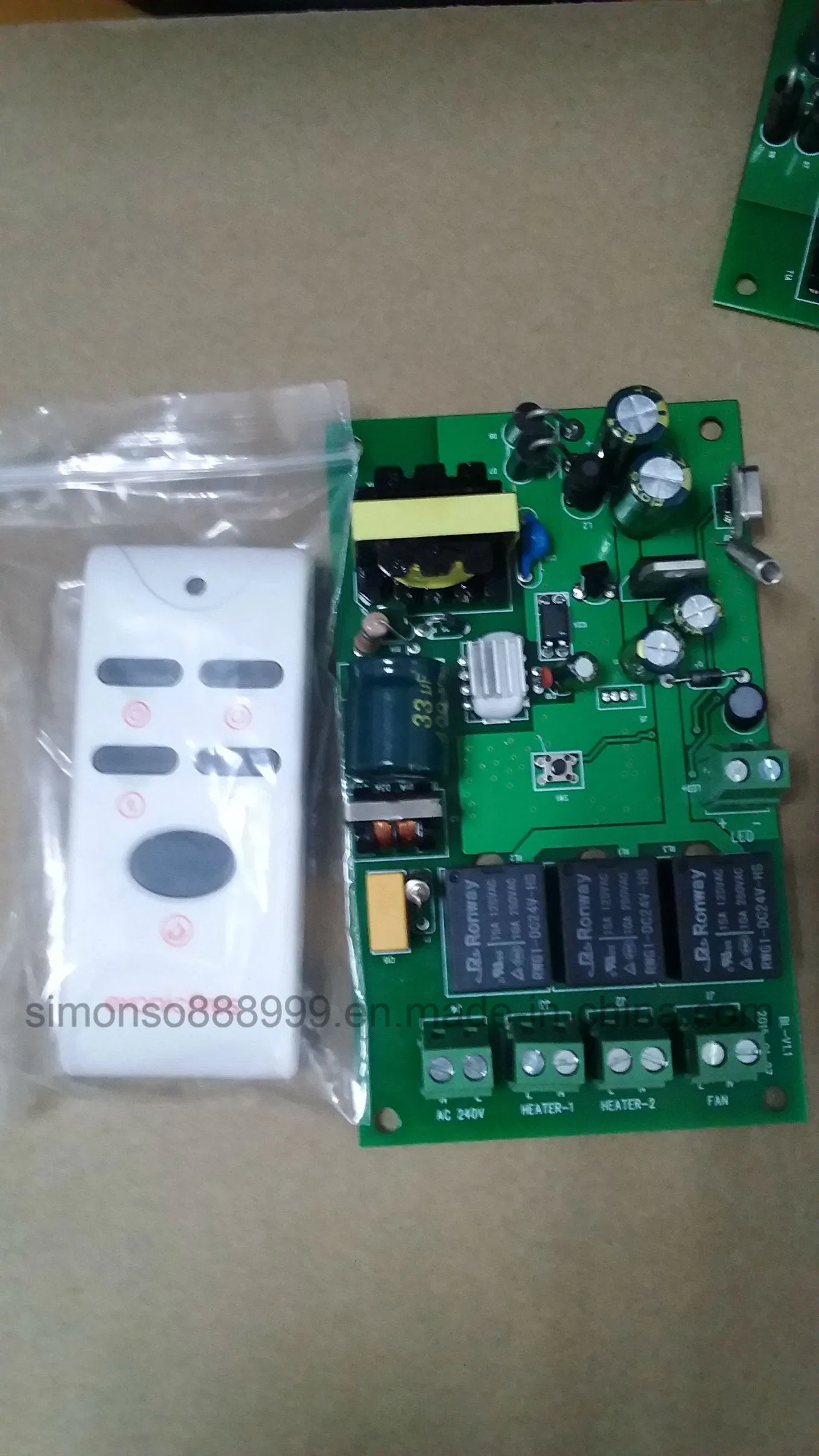 24V Output 2000W Fireplace Control Handset (FR-002)