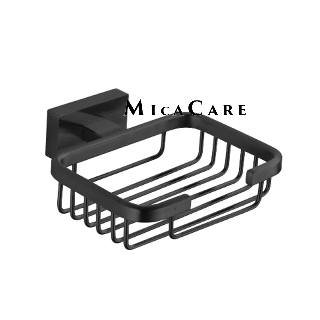 Stylish Wall Mounted SS304 Soap Dish with Elegant Black Coating