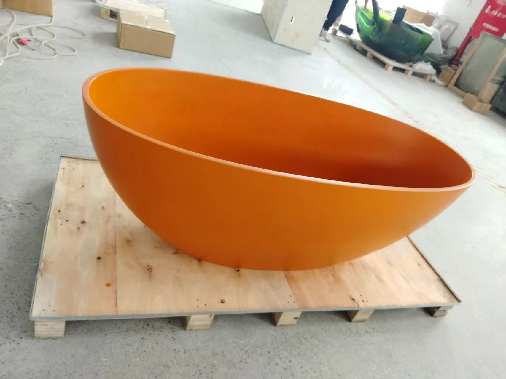 Каменная ванна для ванной комнаты треугольная зеленая