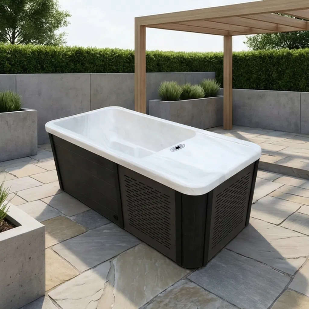 Квадратная ледяная ванна для одного с охладителем