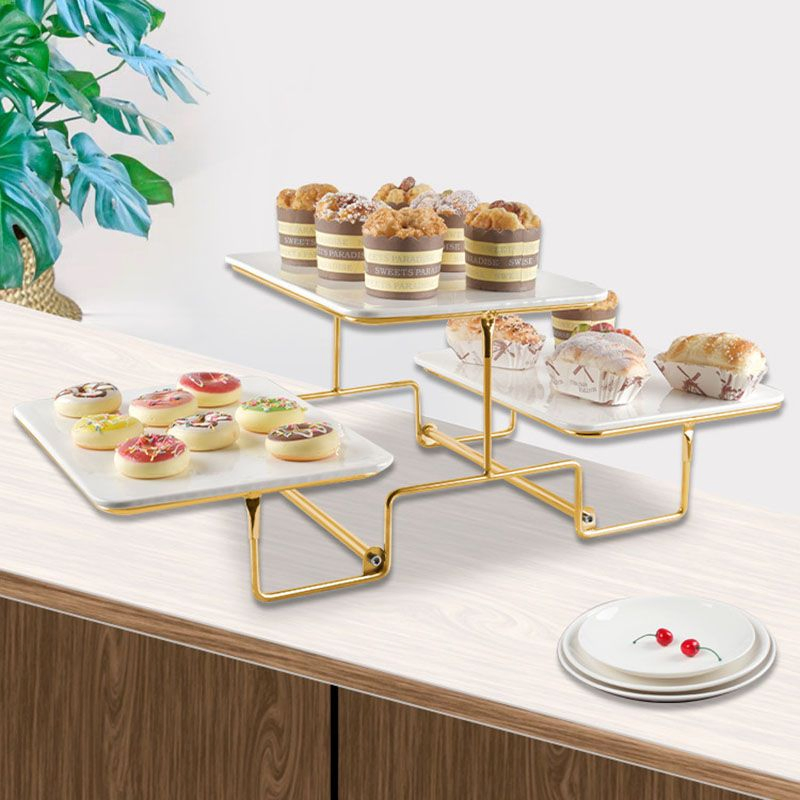 Cupcake Stand 3-Tier Dessert Plates Mini Cakes Fruit Candy Display Buffet Holder