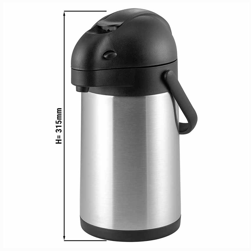 Stainless Steel Air Pressure Coffee Pot Thermo Coffee and Tea Air Pots Ikv20p