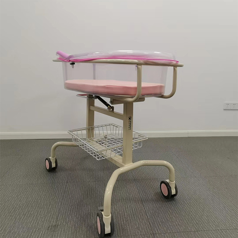 Hospital Baby Stroller Luxury Pneumatic Lift Maternal and Child Confinement Center Newborn Crib High Transparency Medical