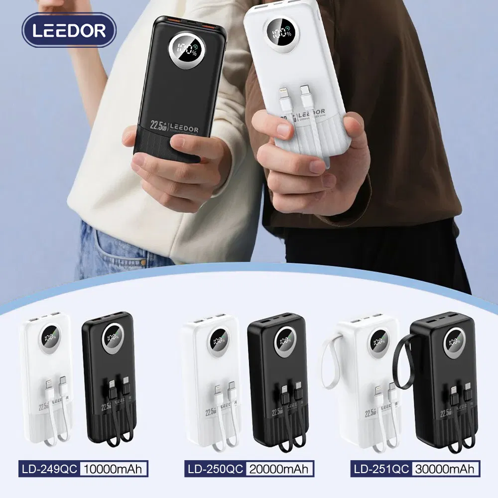Leedor 22.5W Max Output Three Capacities Power Bank