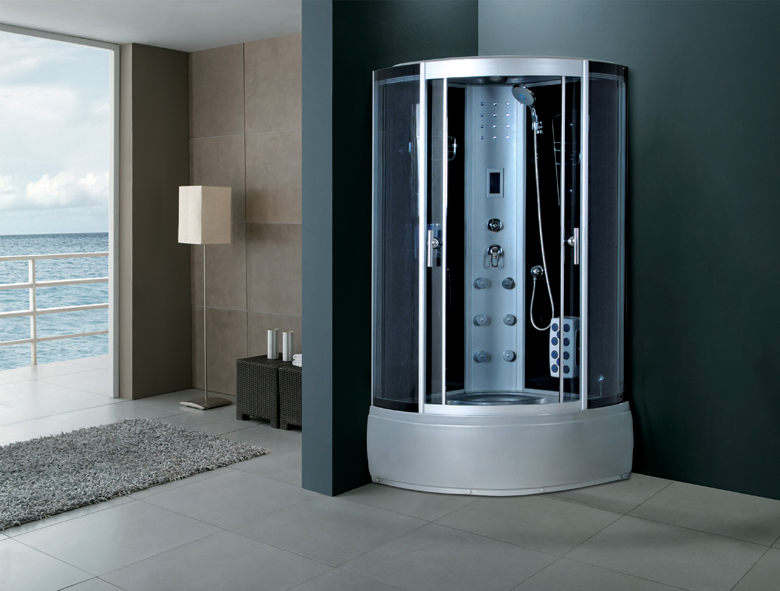 Steam Bathroom Shower with Grey Color Tray (C-03-90)
