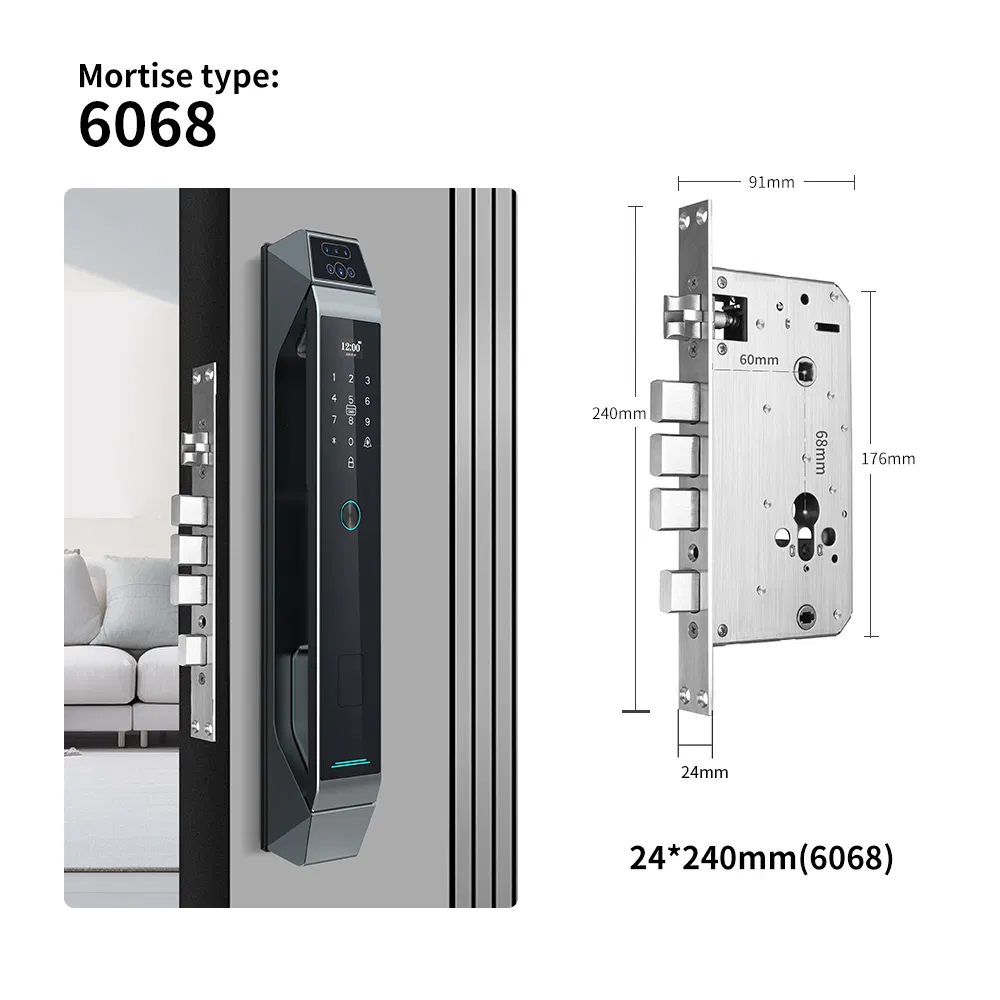 Premium Digital Fingerprint Door Lock with Video Intercom System