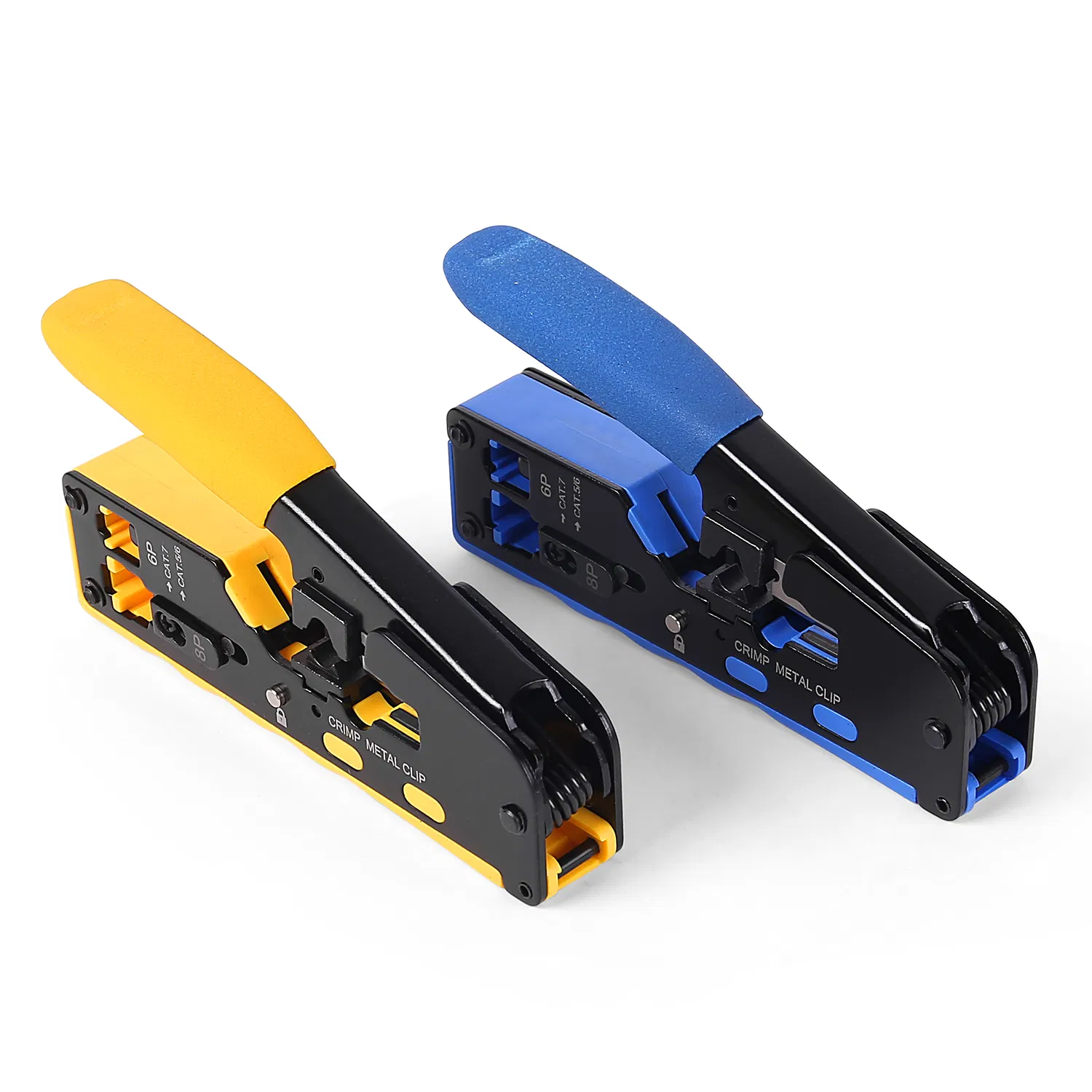 Multi-Funtions Network Cables Clamp for Cat5/CAT6/Cat7/Cat8 RJ45 Crimping Tool