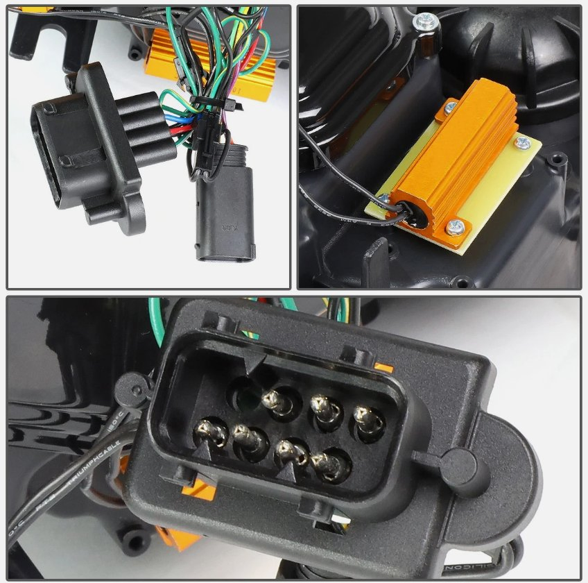 Передние фары LED для BMW E60 5-Series, левая и правая