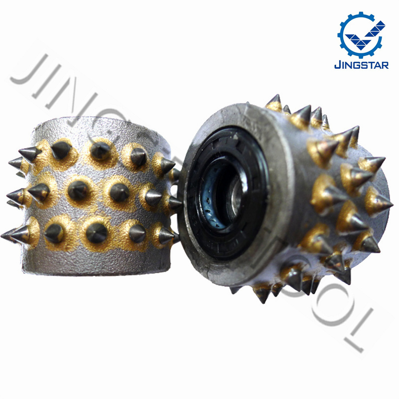 Wear-Resistant Multifunctional Double Layers 4 Rollers Gold Carbide Bush Hammer Plate
