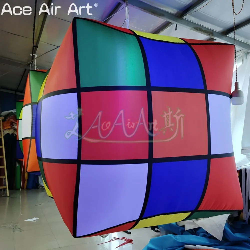 Factory Wholesale Inflatable Rubik's Cube Hanging Inflatable Decoration Balloon Outdoor Stage Inflatable Rubik's Cube
