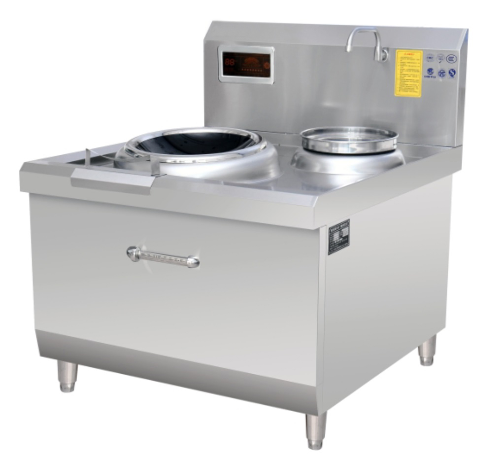 Electromagnetic One-Head One-Tailed Small Wok Furnace Commercial Induction Cooker