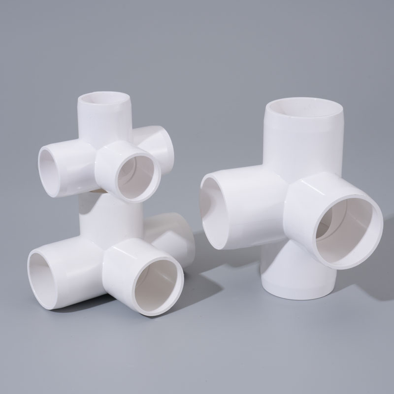 UPVC Plastic Rigid Cross Pipe Fitting for Water Treatment & Water Supply Systems