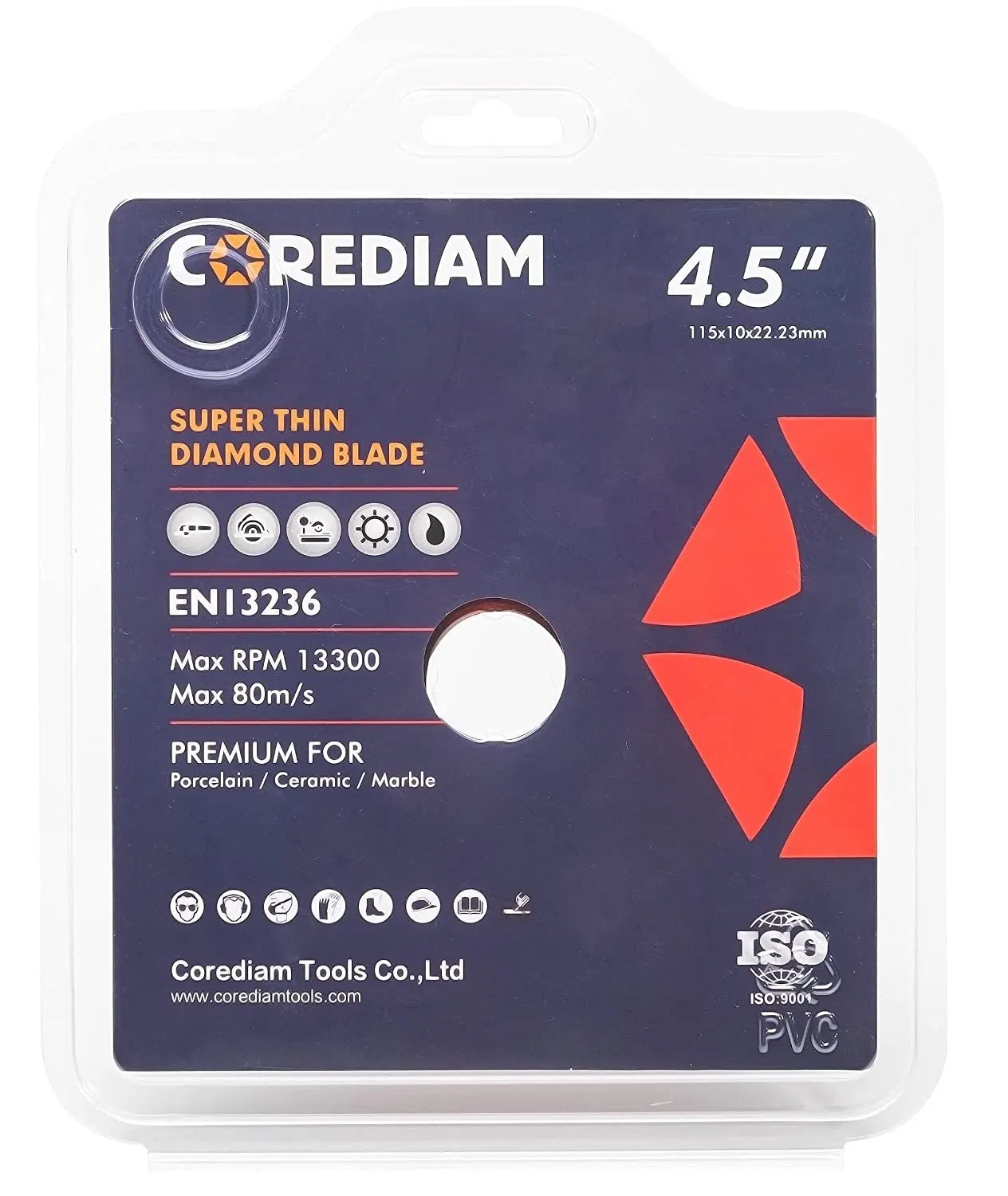 Super Thin Mesh Turbo Diamond Porcelain Saw Blade with Smooth Cutting