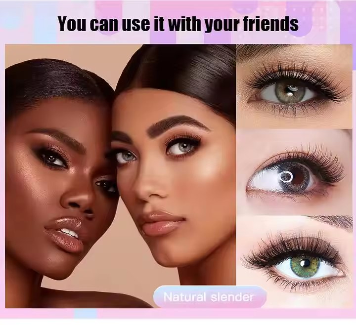 2.3D Volume Strip Lashes with Lash Glue Set - Easy to Apply & Lightweight