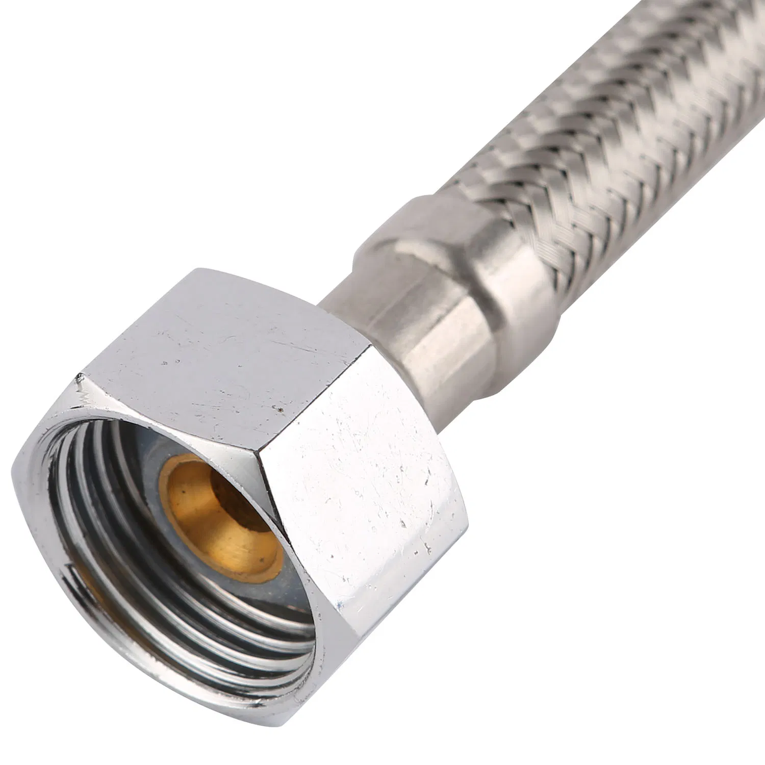 High Pressure Bathroom Accessories Chromed Shower Hose