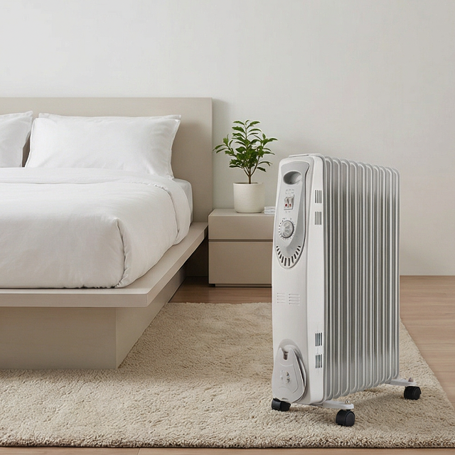 Comfortable Heating Solution Efficient Oil Filled Space Radiator Heater with Thermostat